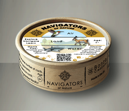 Navigators of Nature game cards featuring migratory animals